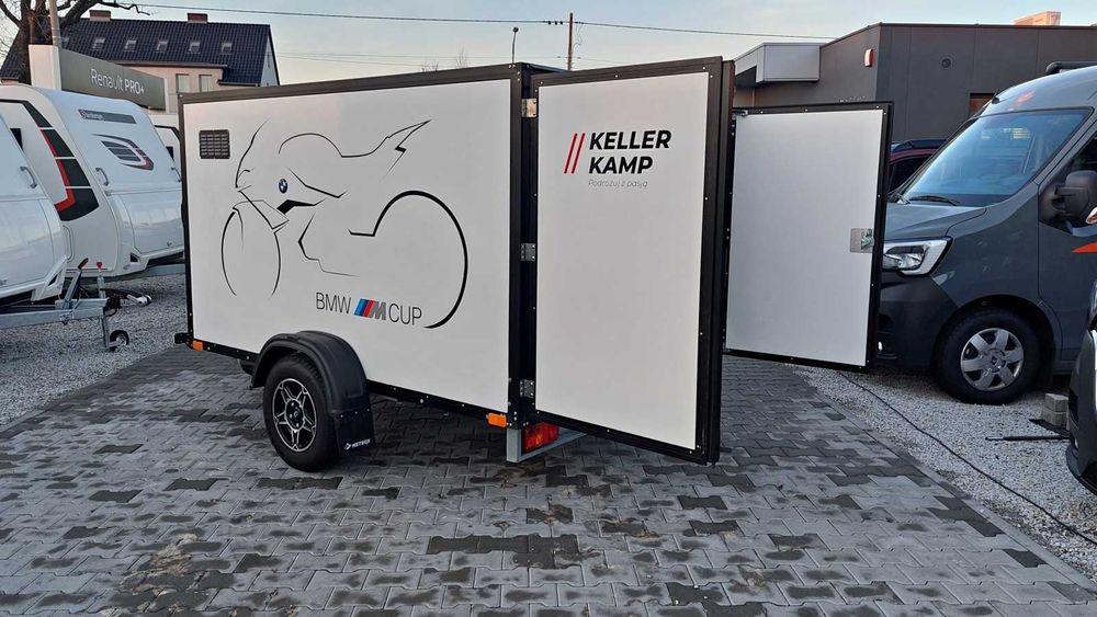 Wynajem Przyczepa laweta MOTOCYKLE / quad / ROWERY / DMC 750 kg