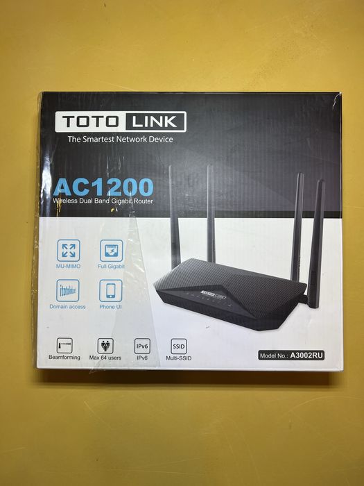 Роутер Toto Link AC1200 model A3002RU