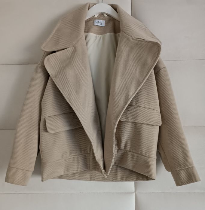 Płaszcz bosmanka S/M/L z wełną kurtka