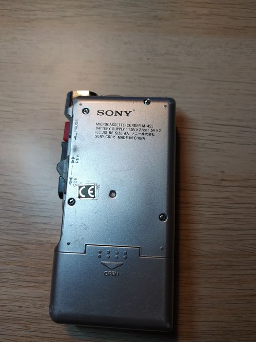 Gravador SONY M-455 Microcassette para peças