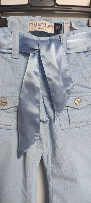 Śliczne brokatowe spodnie  f. Gap  6 lat