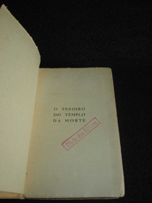 Livro O Tesoiro do Templo da Morte Luís De Oteyza