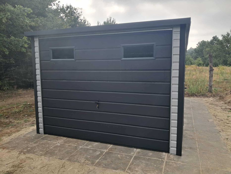 Garaż blaszany 3X5 Konstrukcja W OCYNKU. Producent SZYBKA REALIZACJA