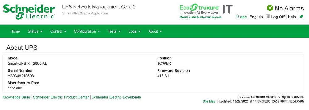 безперебійник APC Smart-UPS RT 2000 (SURT2000XLi)
