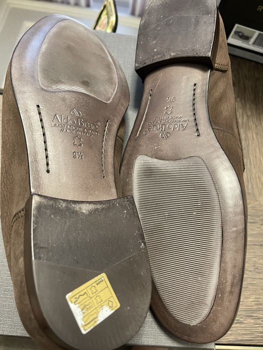 Новые замшевые мужские туфли . Оригинал . Италия ALDO BRUE