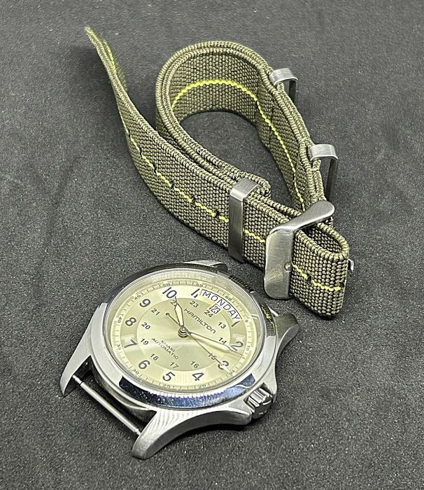 hamilton khaki automatic day-date h644550 full set