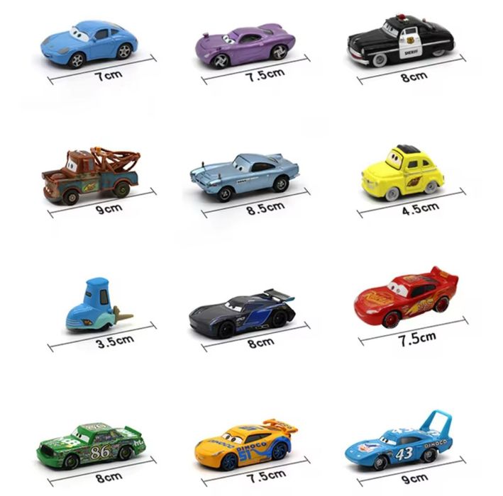 Тачки Блискавка Маквін та друзі металеві машинки Disney