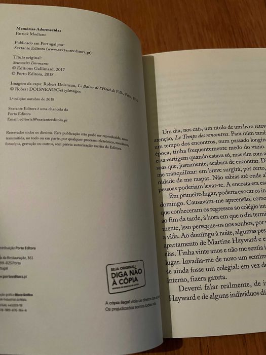 Lembranças Adormecidas    PATRICK MODIANO