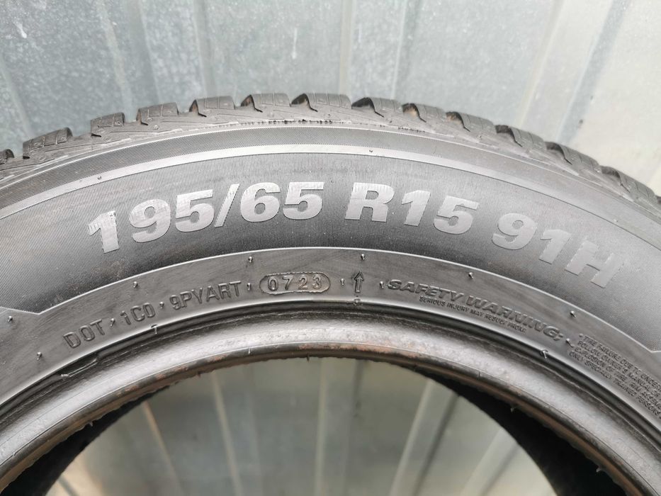 413) Opona - 195/65/15 - Kumho - 7mm - 1x2023 - Całoroczna