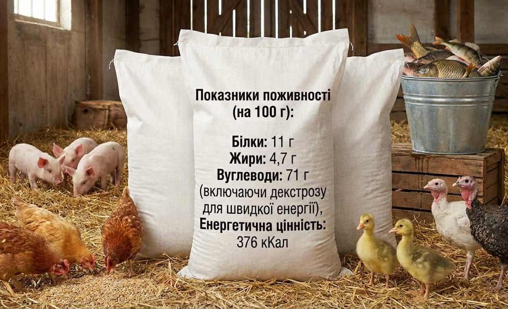 Пекарська суміш (брак) як концентрат для курей бройлерів (Італія)