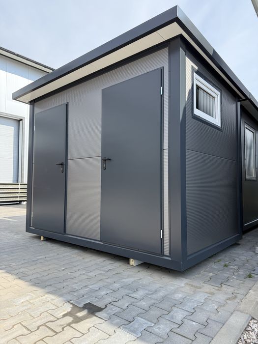 Pawilon kontener łazienka mobilna WC sanitarny prysznic camping