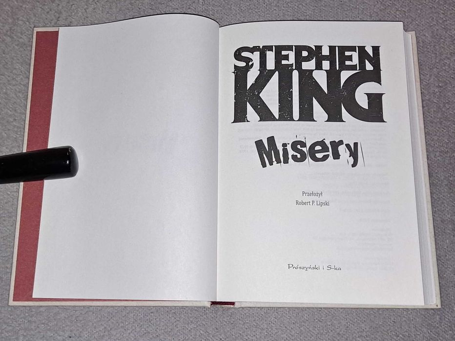 książka - Stephen King "Misery" wyd. 2025 r. - używana