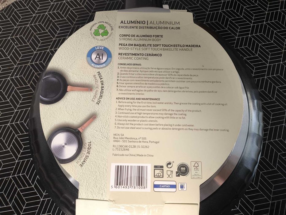 Frigideira Kasa Cosy Ceramic 28cm Nova Revestimento Cerâmico