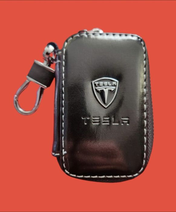 Tesla - carteira, porta chaves. Novo