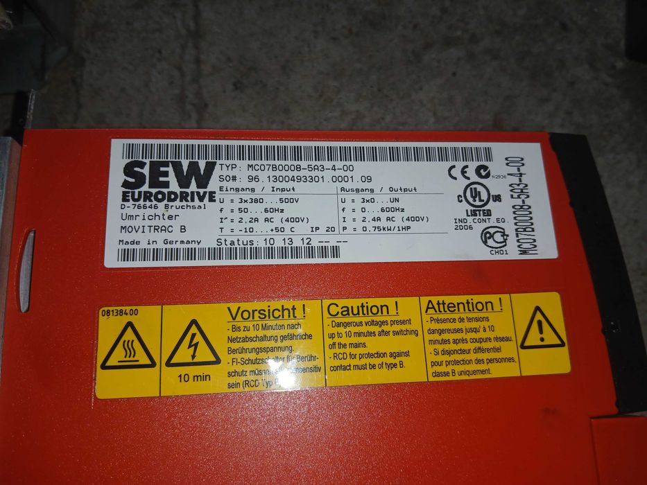 Falownik Sew Movitrac 0,75 Kw MC07B008-5A3-4-00