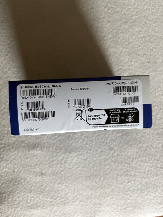 Intelcore i9-14900KF 36 MB Cache LGA1700