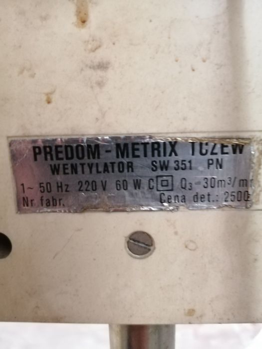 Wentylator predom METRIX