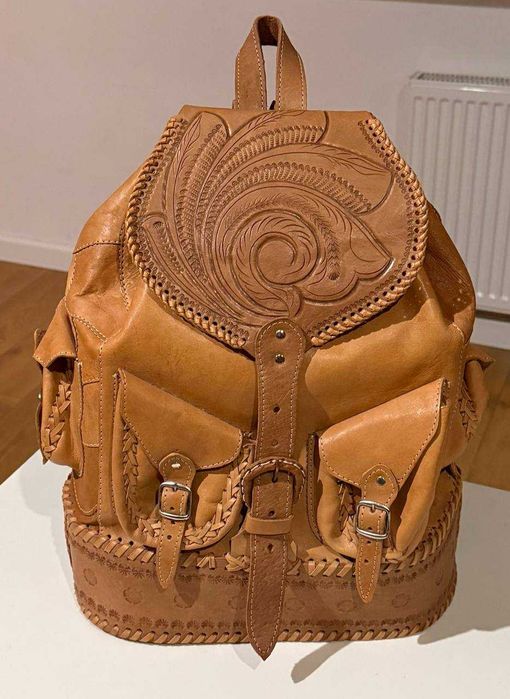 Plecak skórzany boho/vintage