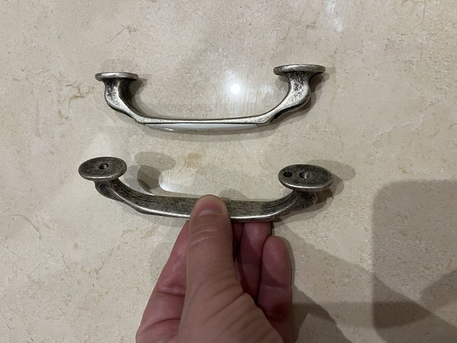 Винтаж ручки мебельные фарфор 2 шт Франция