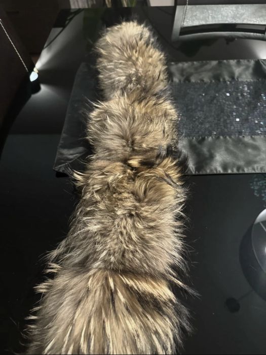 Parka obszyta jenotem