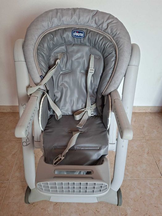 Chicco Polly Progres5 - Cadeira alta evolutiva, de balanço a elevador, 4 rodas, de 0 a 3 anos