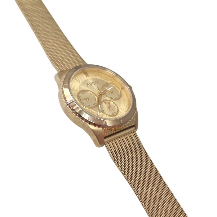 Zegarek Hugo BOSS Multifunction Gold Mesh Watch 1540159