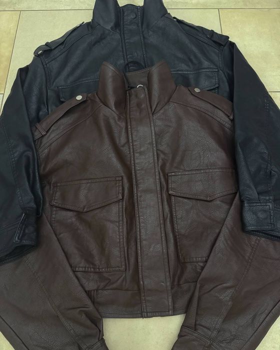 Куртка-бомбер екошкіра