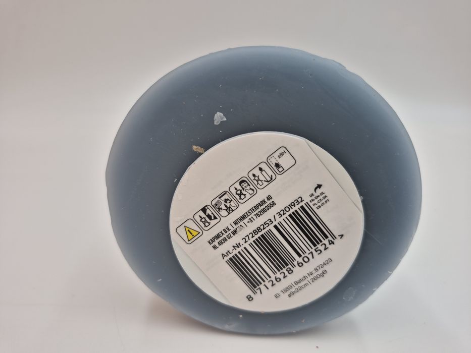 Zestaw 3 dekoracyjnych ozdobnych świec świeczek do stroików, dekoracji