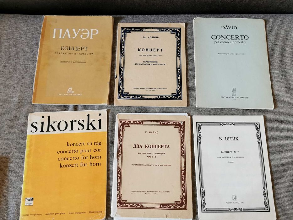 Nuty Waltornia Koncerty Utwory kameralne Szkoły i metodyki