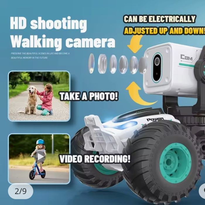 Samochód RC z kamera HD pojazdem fotograficznym w wysokiej rozdzielczo