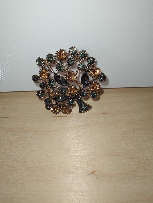 Broszka/przywieszka - duże kryształowe drzewko