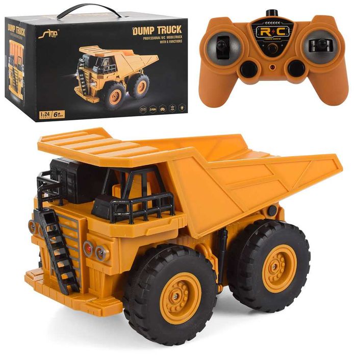 Самосвал на радиоуправлении DUMP TRUCK откидной кузов. Грузовик