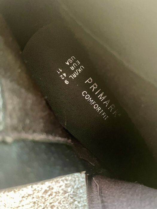Botki Primark UK 9 42 na szersze stopy ~28 cm