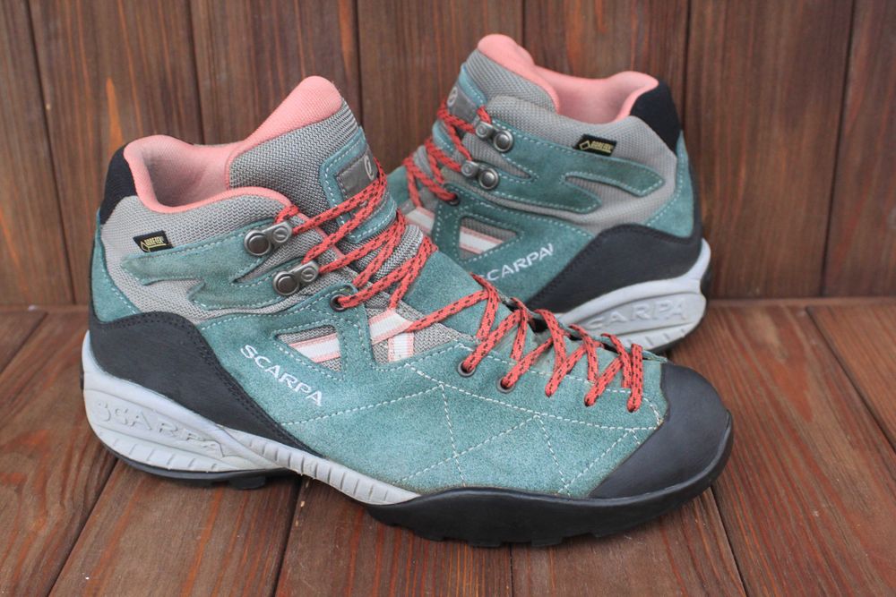 Черевики Scarpa Gore-tex замш Італія 40р непромокаючі ботинки