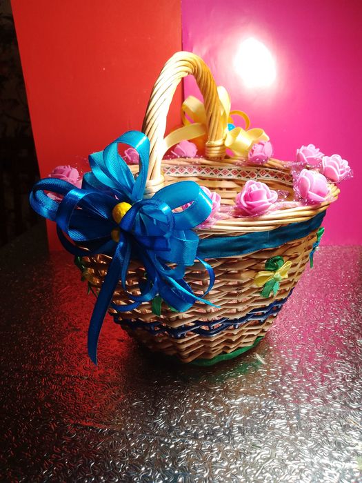 Кошик  на Паску,  Спаса  з  національним декором  дитячий +подарунок