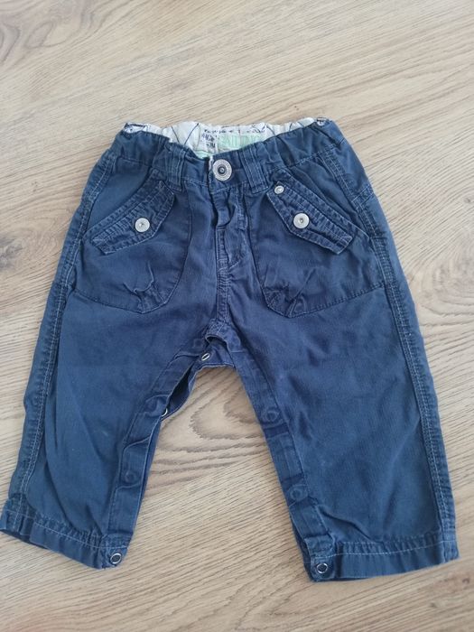 Spodnie niemowlęce chłopięce Zara baby r. 74 6-9msc granatowe chłopca