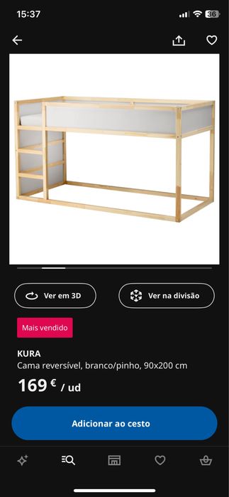 Cama otima para criança+ colchão!