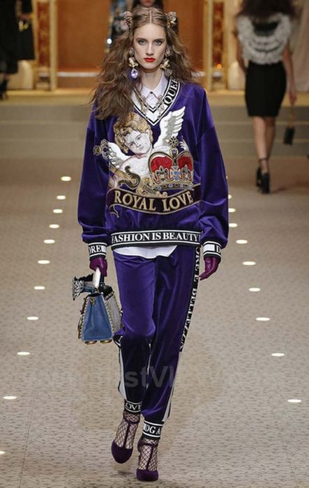 Dres welurowy Dolce Gabbana „Angel Royal Love”
