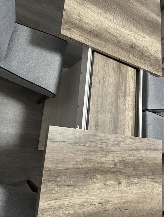 Mesa Sala Jantar Extensível + 4 Cadeiras