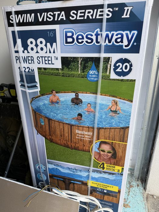 Basen stelażowy Bestway 488х122cm +akcesoria