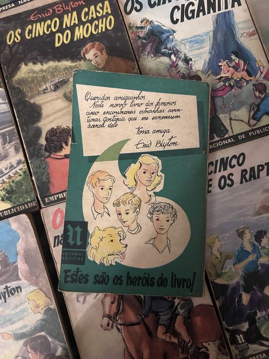 Coleção 21 livros “Os Cinco” , 1a edição anos 60