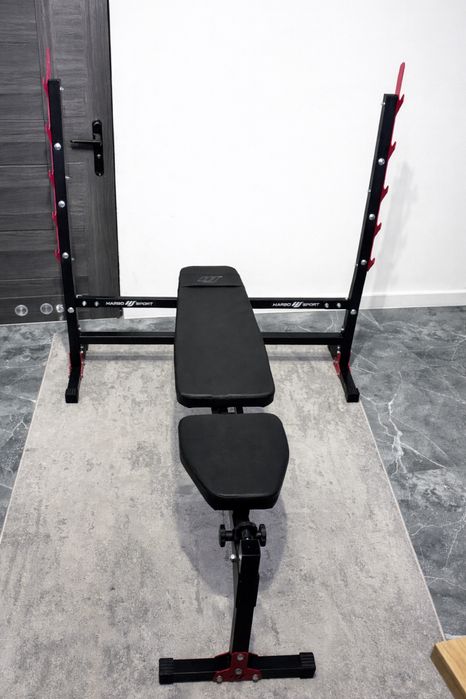 Ławka regulowana wraz z profesjonalna domowa silownia