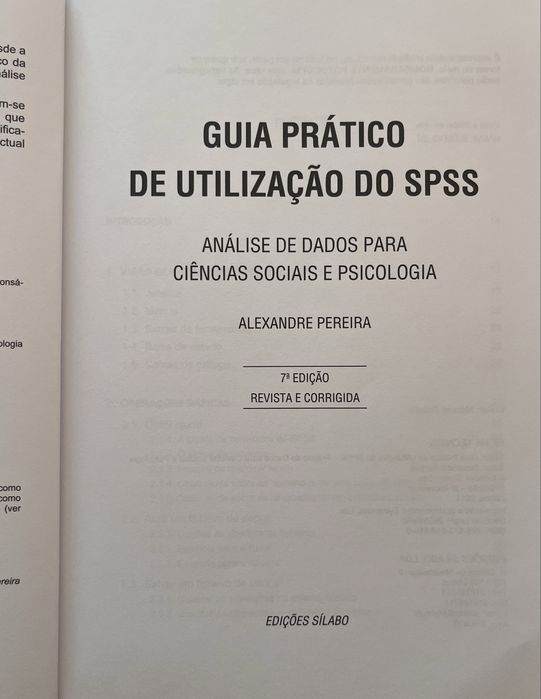 SPSS Practical Guide by Alexandre Pereira, 7th Edition64285484639619122