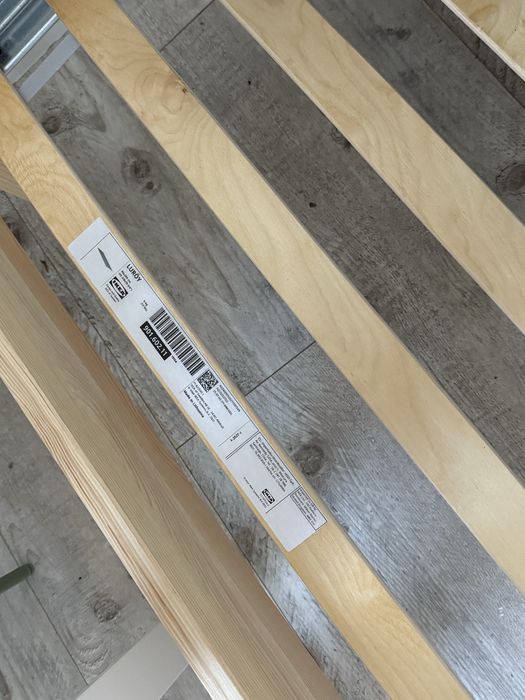 łóżko pojedyńcze ikea ÅGOTNES Materac piankowy tarva i szczebelki