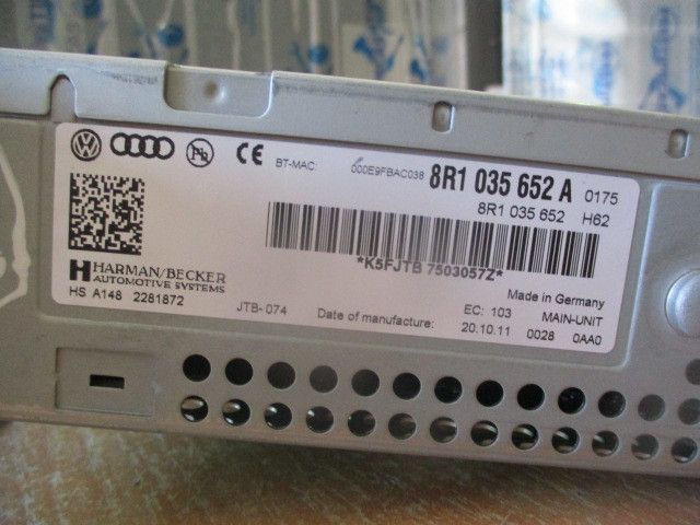 Rádio / auto-rádio AUDI A5 Sportback (8TA)