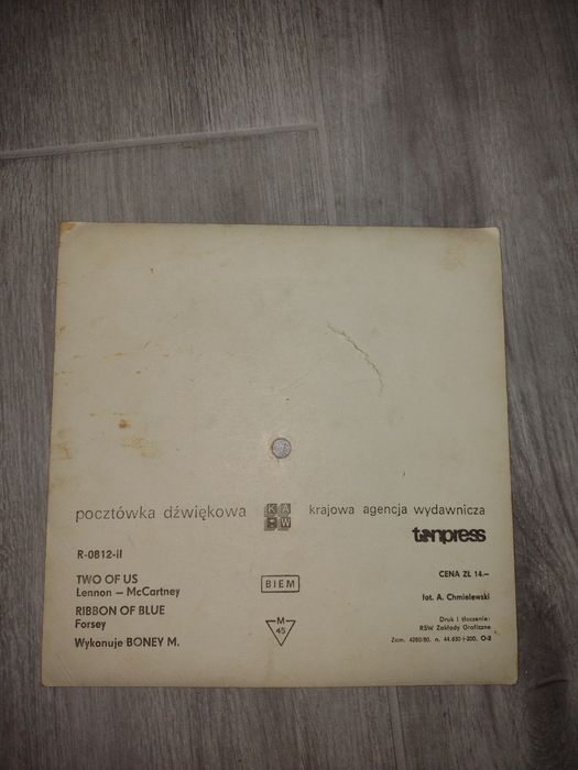 Stare pocztówki muzyczne dźwiękowe PRL lata '70