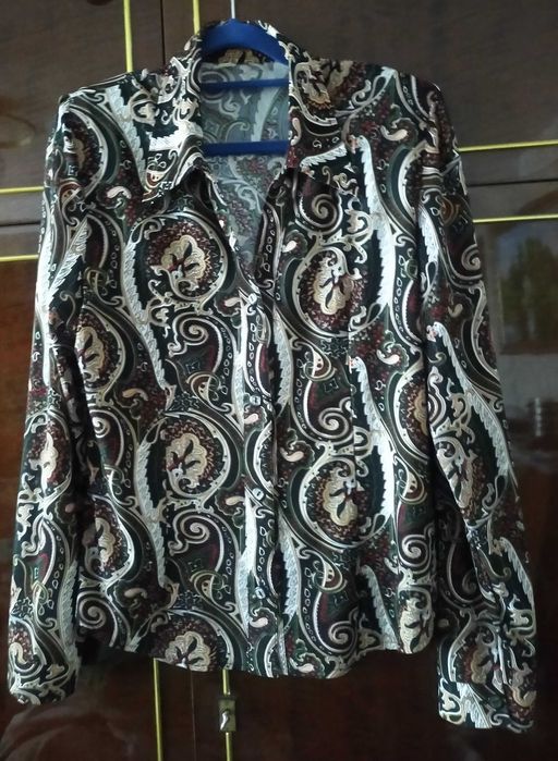 Шикарные, нарядные Топики, Блузка, блуза, черная, голубая, тюльпаны