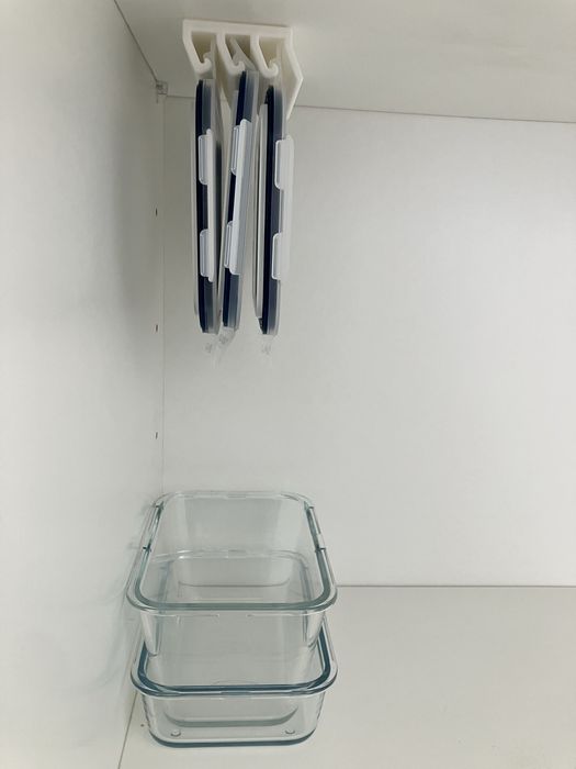 Organizador tampas tupperware
