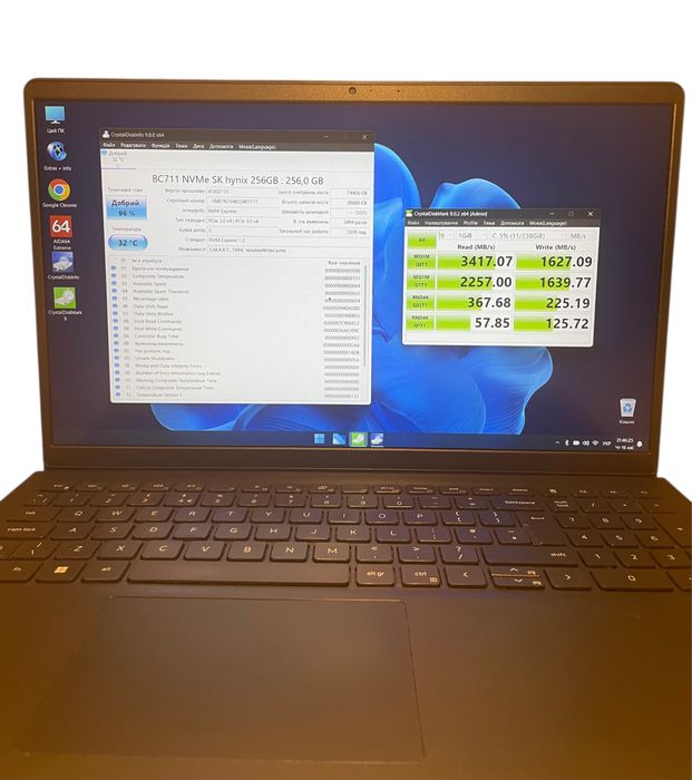 Ноутбук Dell Vostro 15 3515 Ryzen 5 3450U 8GB DDR4 256GB NVMe SSD Windows 11 Pro