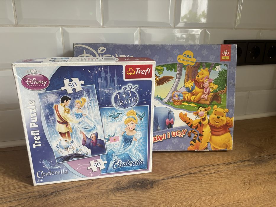 Puzzle Cinderella + Gra Planszowa GRATIS
